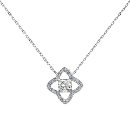 [Vivid Aurora]Exquisite Flower Shape Princess Cut Necklace