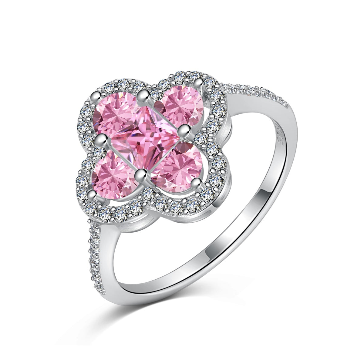 [Vivid Aurora]Luxurious Eternity Flower Shape Banquet Ring