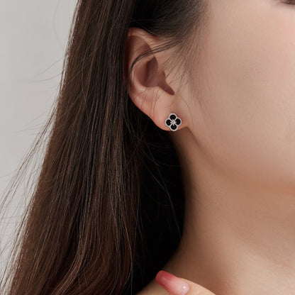 [Vivid Aurora]Four-Leaf Clover Flower Shape Exquisite Earrings