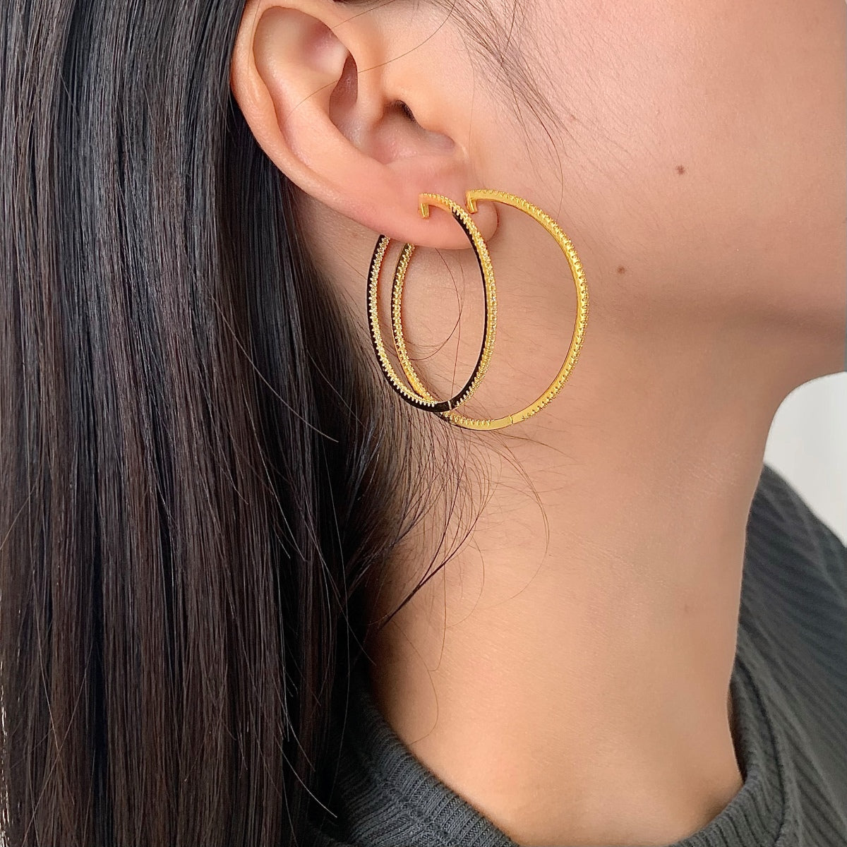 [Vivid Aurora]Popular Large Hoop Earrings