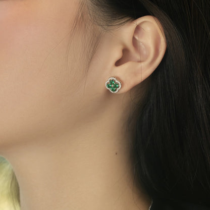 [Vivid Aurora]Four-Leaf Clover Exquisite Earrings