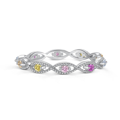 [Vivid Aurora]Elegant Energetic Round Cut Daily Ring