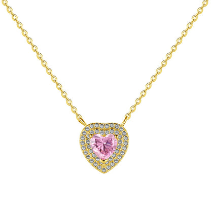 [Vivid Aurora]Exquisite Heart Shape Necklace