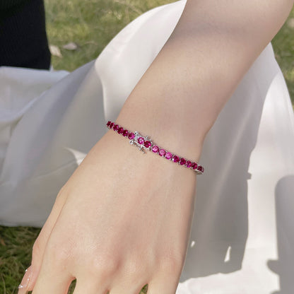 [Vivid Aurora]Radiant Colorful Round Cut Party Bracelet