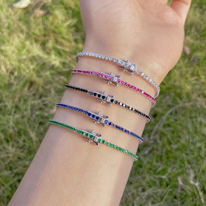 [Vivid Aurora]Radiant Colorful Round Cut Party Bracelet