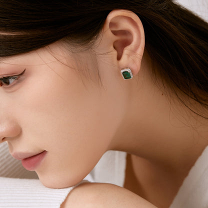 [Vivid Aurora]Luxurious Dainty Emerald Cut Banquet Earrings